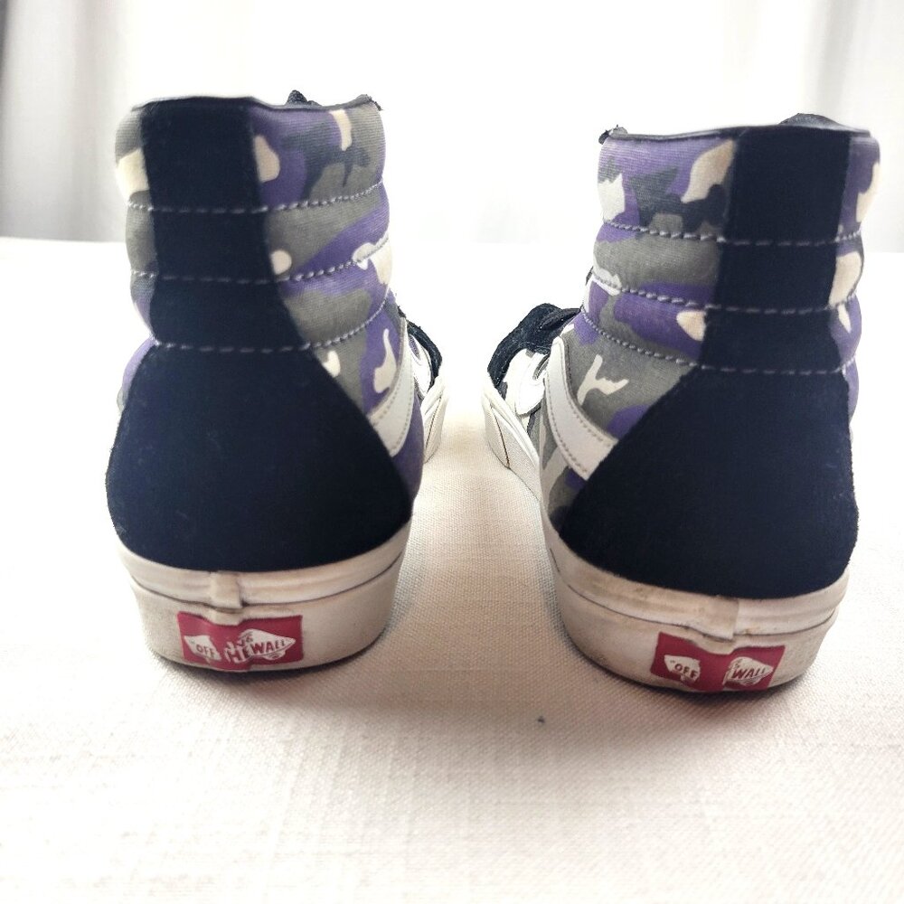 VANS Sk8-Hi Reissue 'Pop Camo' Hightops Sneakers Skate Shoes - Size W 9.5/ M 8 - Picture 5 of 9